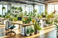 Indoor Plants inserted in Modern Office Spaces